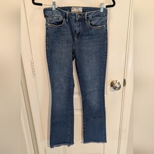 Free People Raw Hem Straight Jeans Women's Size 27  Ankle